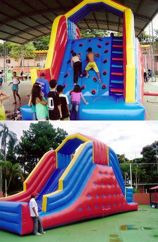 TOBOGÃ  COM PAREDE DE ESCALADA